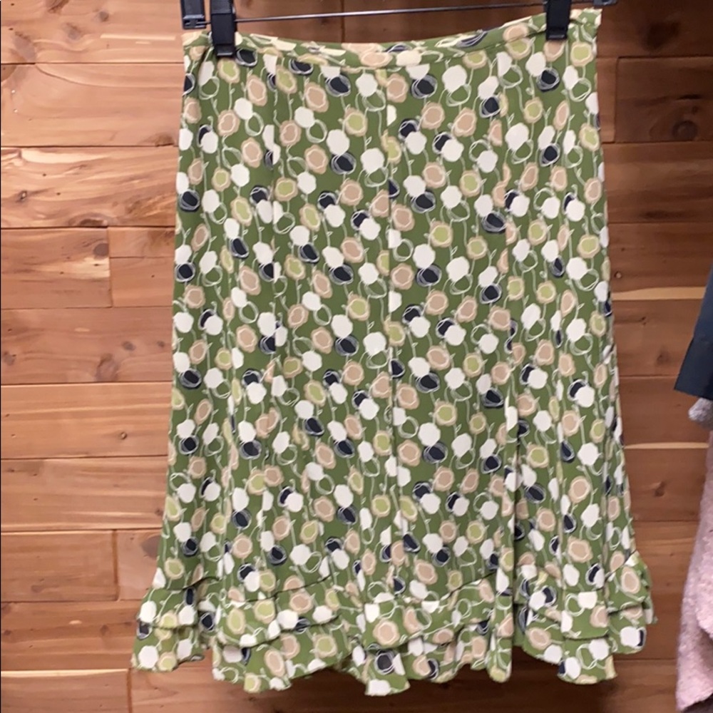 Loft green skirt